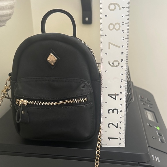 Elegant Black Mini Backpack - Picture 9 of 10